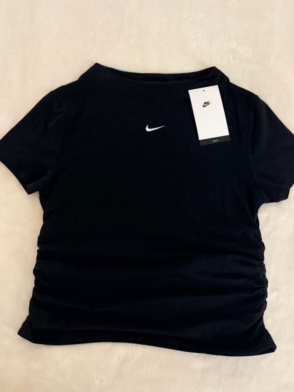 Nike Black Short Sleeve Swoosh Tee